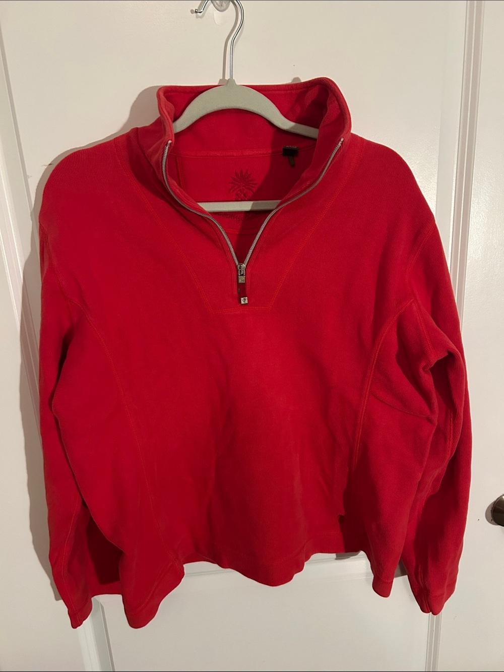 Tommy Bahama Red Quarter-Zip Pullover